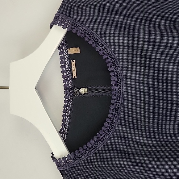 Elie Tahari Emory Wool Sheath Dress Grayed Navy Size 4 - Picture 6 of 15